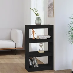 vidaXL Estanterías-Estantería/divisor de espacios madera pino 60x30x103,5 cm