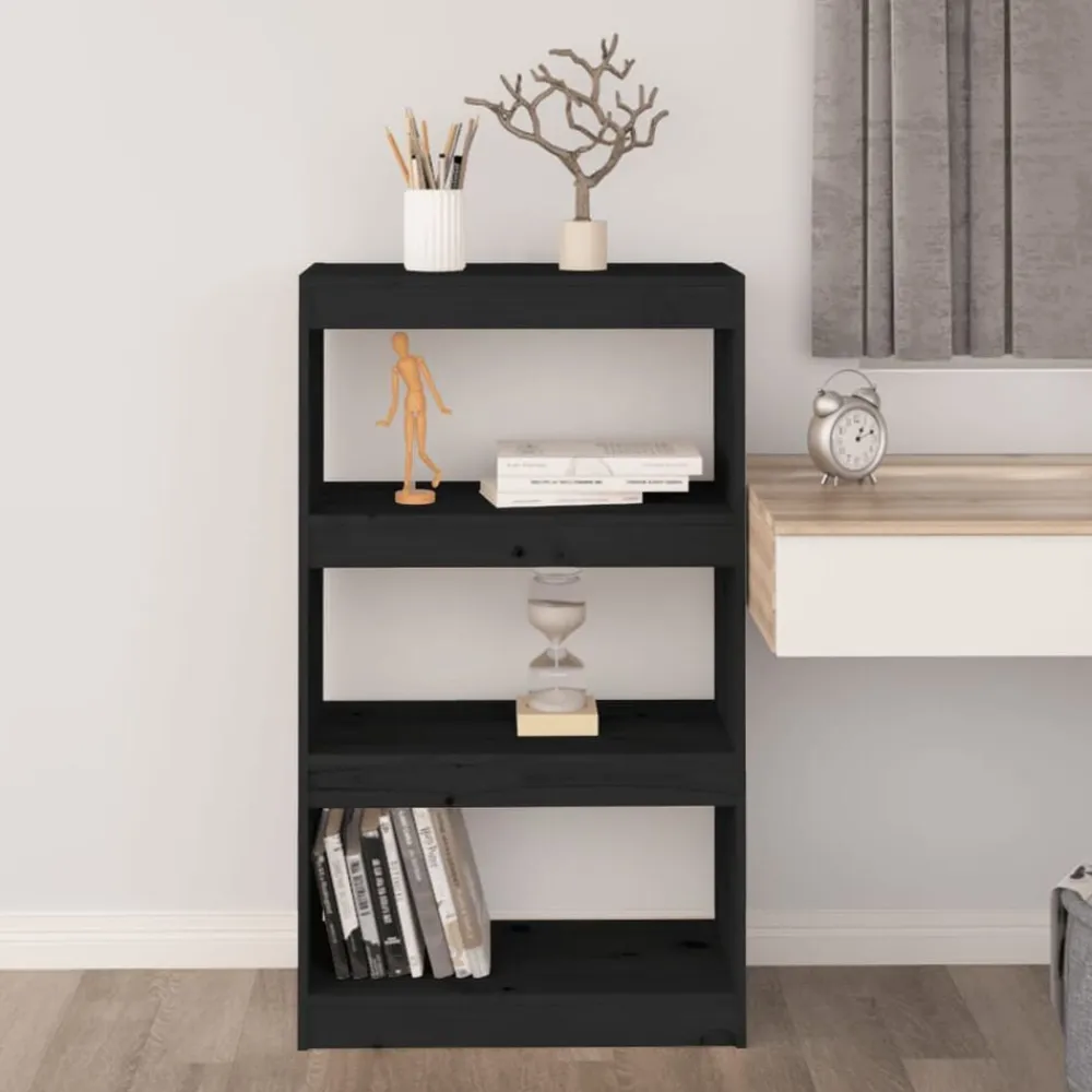 vidaXL Estanterías-Estantería/divisor de espacios madera pino 60x30x103,5 cm