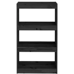 vidaXL Estanterías-Estantería/divisor de espacios madera pino 60x30x103,5 cm
