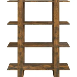 vidaXL Estantería/divisor de espacios 100x30x123,5 cm Roble ahumado Online