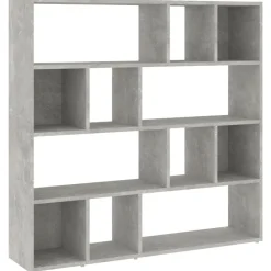 vidaXL Estantería/divisor de espacios gris hormigón 105x24x102 cm Gris hormigón Best