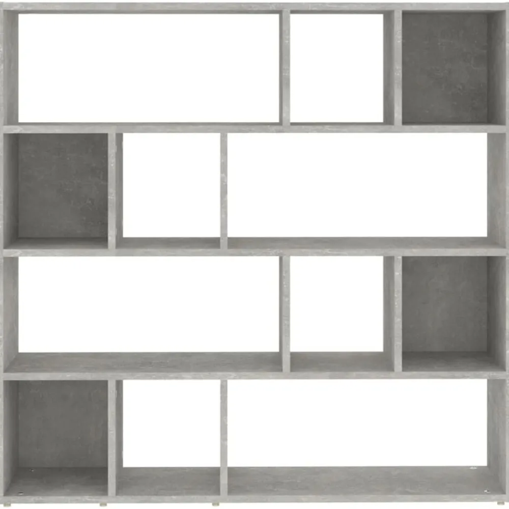 vidaXL Estantería/divisor de espacios gris hormigón 105x24x102 cm Gris hormigón Best