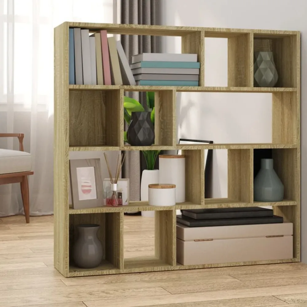 vidaXL Estantería/divisor de espacios 105x24x102 cm Roble Sonoma Clearance