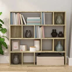 vidaXL Estantería/divisor de espacios 105x24x102 cm Roble Sonoma Clearance