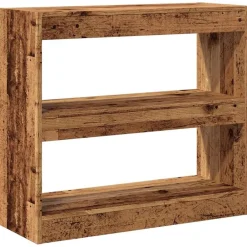 vidaXL Estantería/divisor de espacios 80x30x72 cm Madera antigua Online