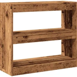 vidaXL Estantería/divisor de espacios 80x30x72 cm Madera antigua Online