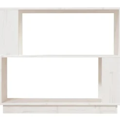 vidaXL Estantería/divisor de espacios madera de pino 80x25x70cm Blanco Outlet