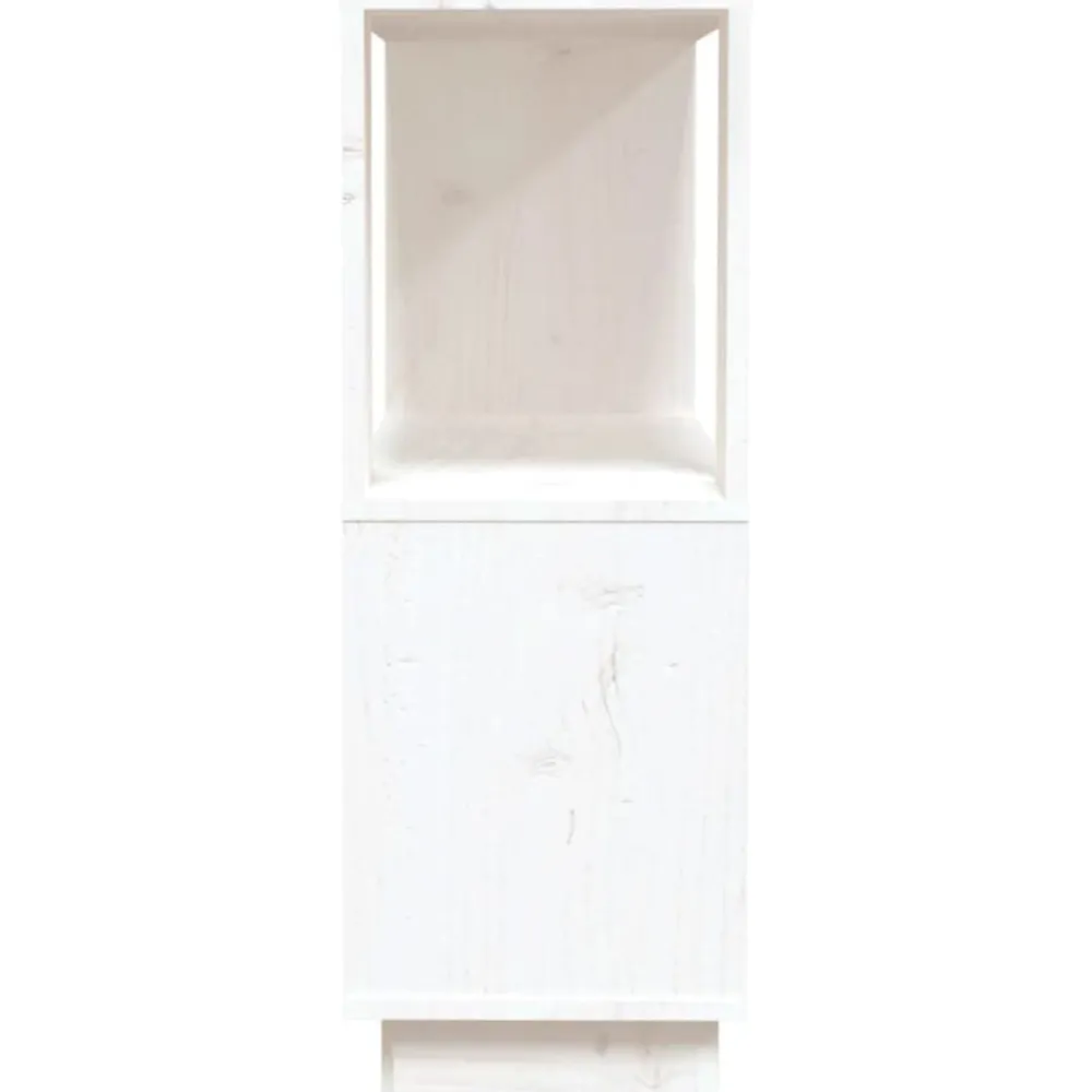 vidaXL Estantería/divisor de espacios madera de pino 80x25x70cm Blanco Outlet