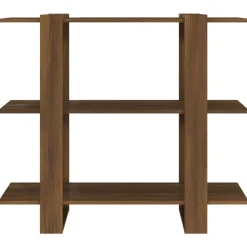 vidaXL Estantería/divisor de espacios roble marrón 100x30x87 cm Marr&oacute;n roble Best