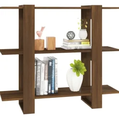 vidaXL Estantería/divisor de espacios roble marrón 100x30x87 cm Marr&oacute;n roble Best