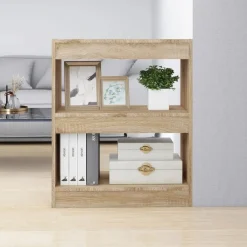 vidaXL Estantería/divisor de espacios color 60x30x72 cm Roble Sonoma Outlet