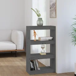 vidaXL Estanterías-Estantería/divisor de espacios madera pino 60x30x103,5cm