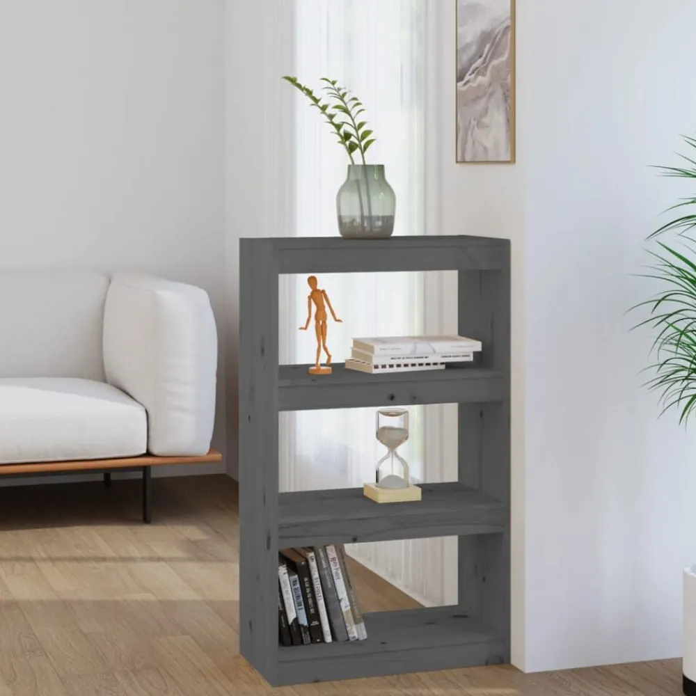 vidaXL Estanterías-Estantería/divisor de espacios madera pino 60x30x103,5cm