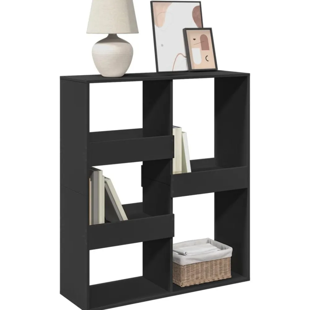 vidaXL Estantería/divisor de espacios 100x33x115 cm Negro Clearance