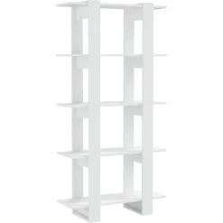vidaXL Estanterías-Estantería/divisor de espacio madera contrachapada 80x30x160 cm
