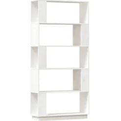 vidaXL Estanterías-Estantería/divisor de espacios madera pino 80x25x163,5cm