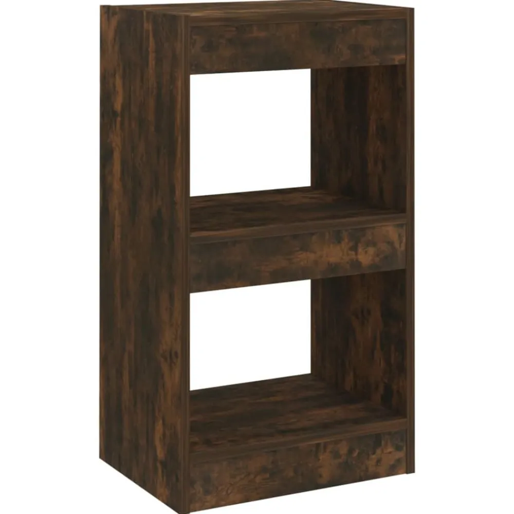 vidaXL Estantería/divisor de espacios color 40x30x72 cm Roble ahumado Sale