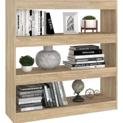 vidaXL Estantería/divisor espacios color roble Sonoma 100x30x103 cm New
