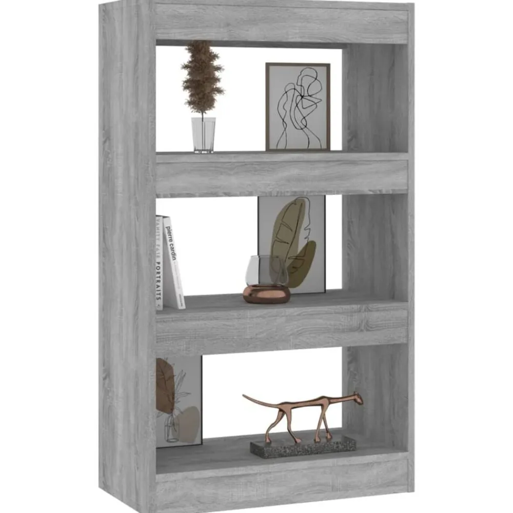 vidaXL Estantería/divisor madera ingeniería 60x30x103 cm Gris sonoma Best