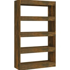 vidaXL Estanterías-Estantería/divisor madera ingeniería 80x30x135 cm