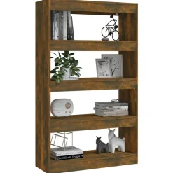 vidaXL Estanterías-Estantería/divisor madera ingeniería 80x30x135 cm