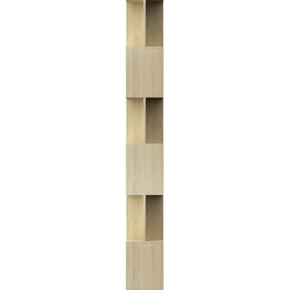 vidaXL Estanterías-Estantería/divisor madera contrachapada color roble 80x24x192cm