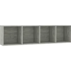 vidaXL Estantería/mueble para TV gris hormigón 143x30x36 cm Gris hormigón Discount