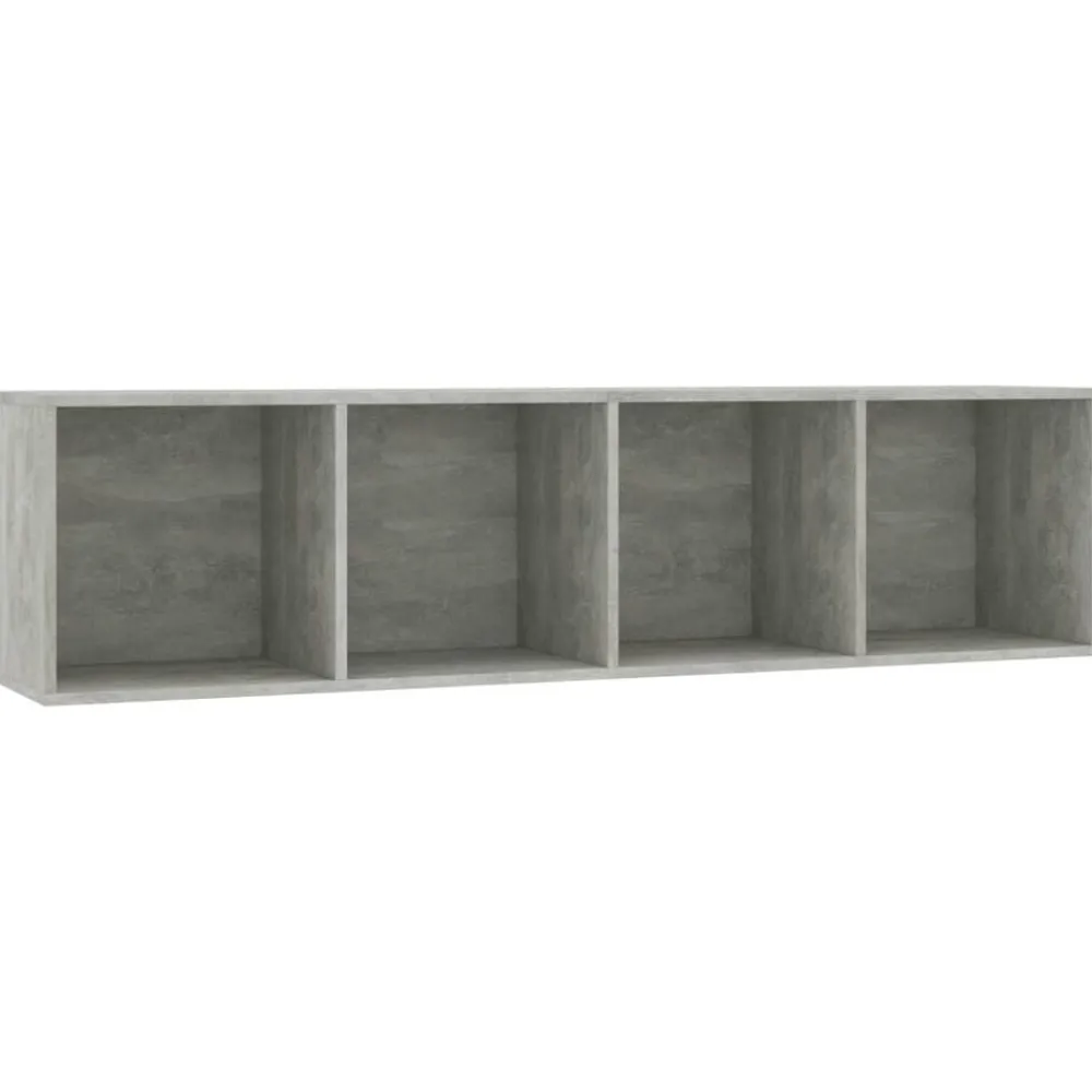 vidaXL Estantería/mueble para TV gris hormigón 143x30x36 cm Gris hormigón Discount