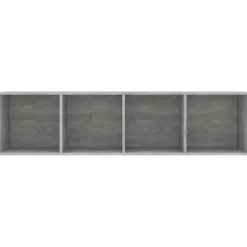 vidaXL Estantería/mueble para TV gris hormigón 143x30x36 cm Gris hormigón Discount