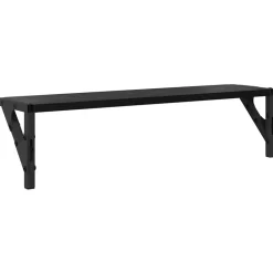 vidaXL Estanterías de pared 2 pcs 60 x 15 x 15,5 cm Roble negro Sale