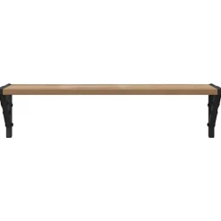 vidaXL Estanterías de pared 2 pcs Roble artesanal 60 x 15 x 15,5 cm Roble artisan
