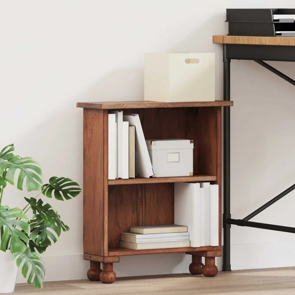 vidaXL Estanterías-Estanterías Marrón 47 x 16 x 55 cm Madera de Caoba Sólida