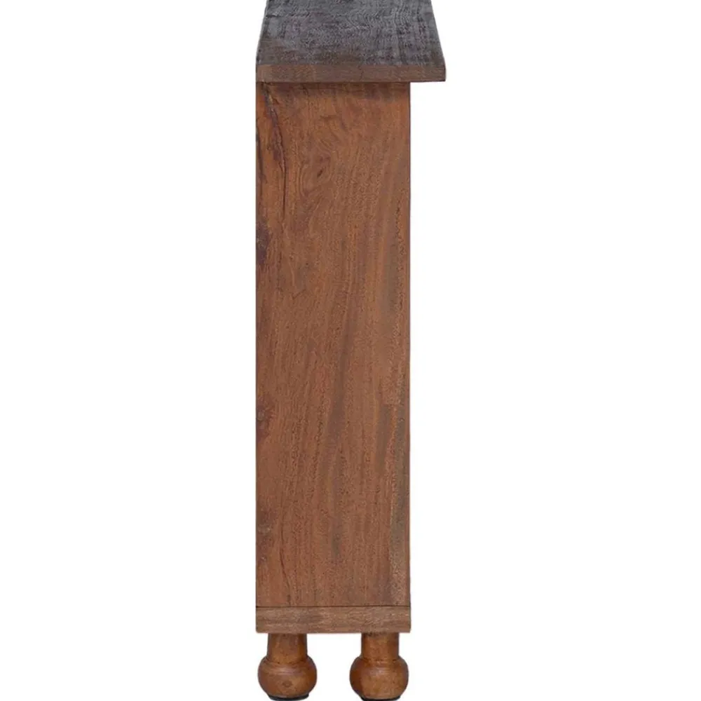 vidaXL Estanterías-Estanterías Marrón 47 x 16 x 55 cm Madera de Caoba Sólida