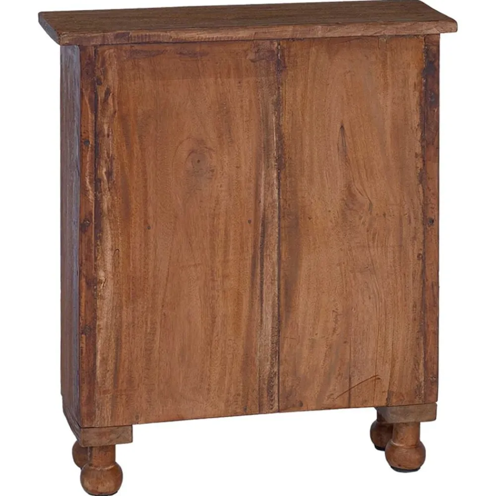 vidaXL Estanterías-Estanterías Marrón 47 x 16 x 55 cm Madera de Caoba Sólida