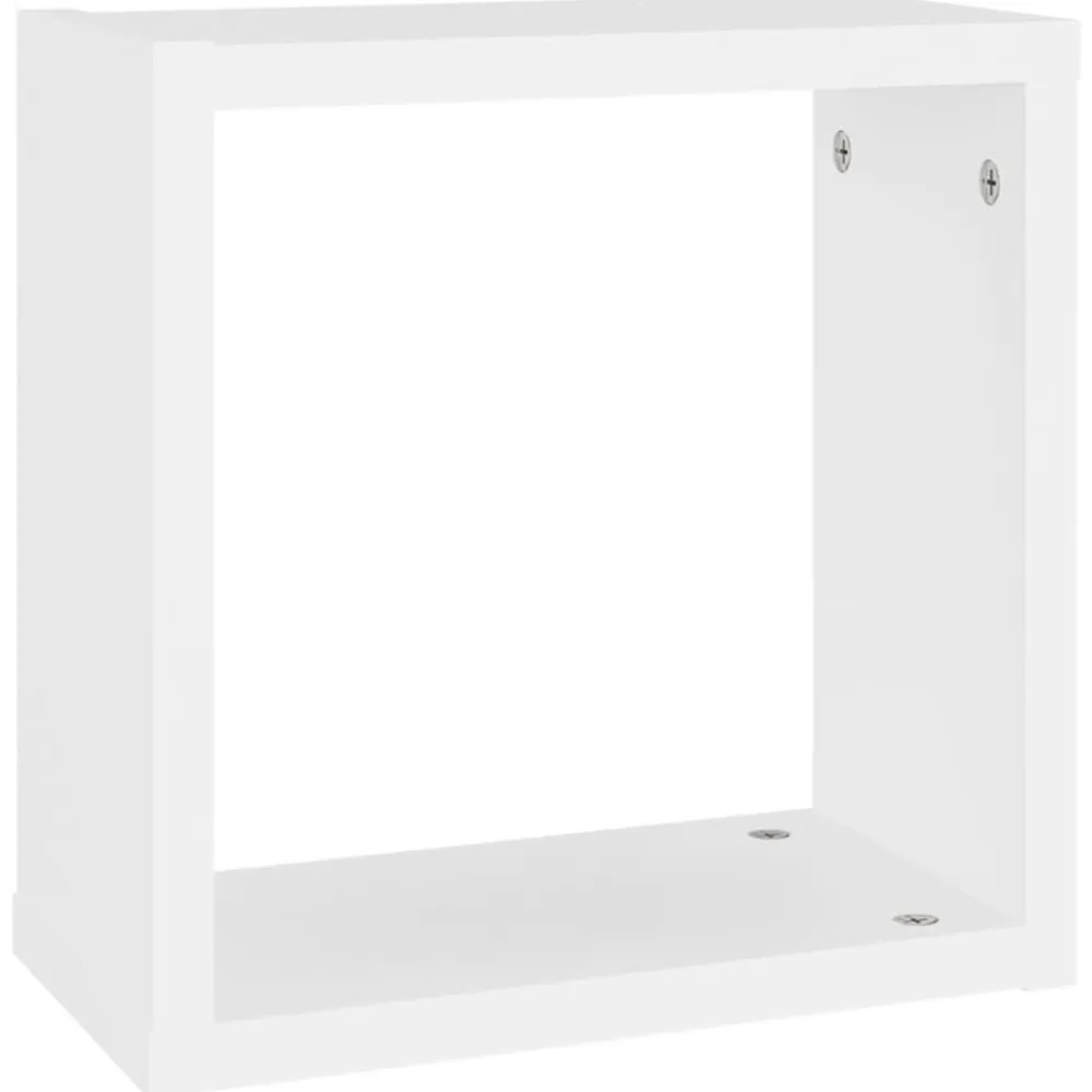 vidaXL Estanterías-Estantes cubo de pared 2 unidades 30x15x30 cm