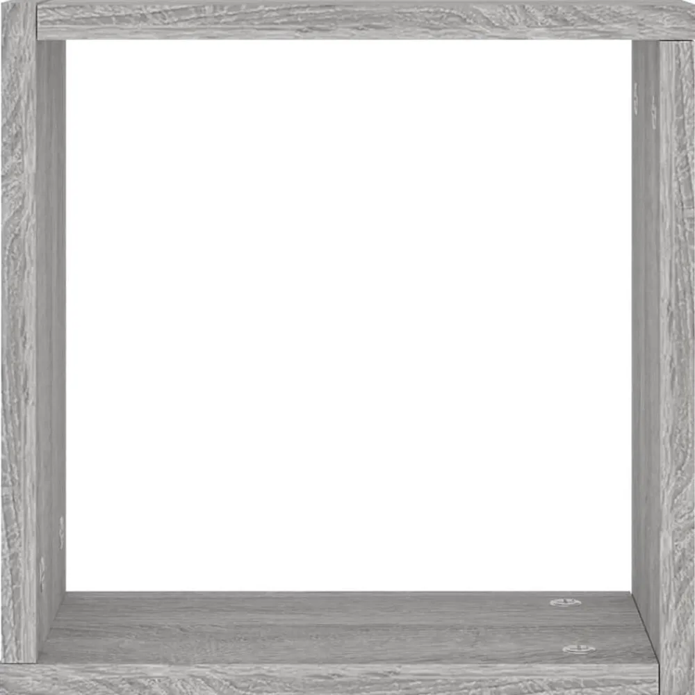 vidaXL Estantes cubo de pared 2 unidades 30x15x30 cm Gris sonoma Outlet