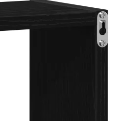vidaXL Estantes cubo de pared 2 uds madera 30x15x30 cm Roble negro Online
