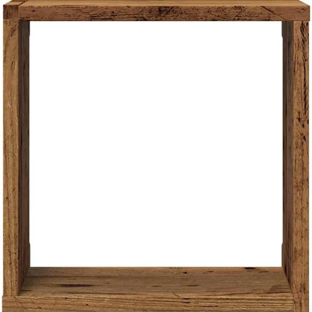 vidaXL Estanterías-Estantes cubo de pared 2 uds 30x15x30 cm