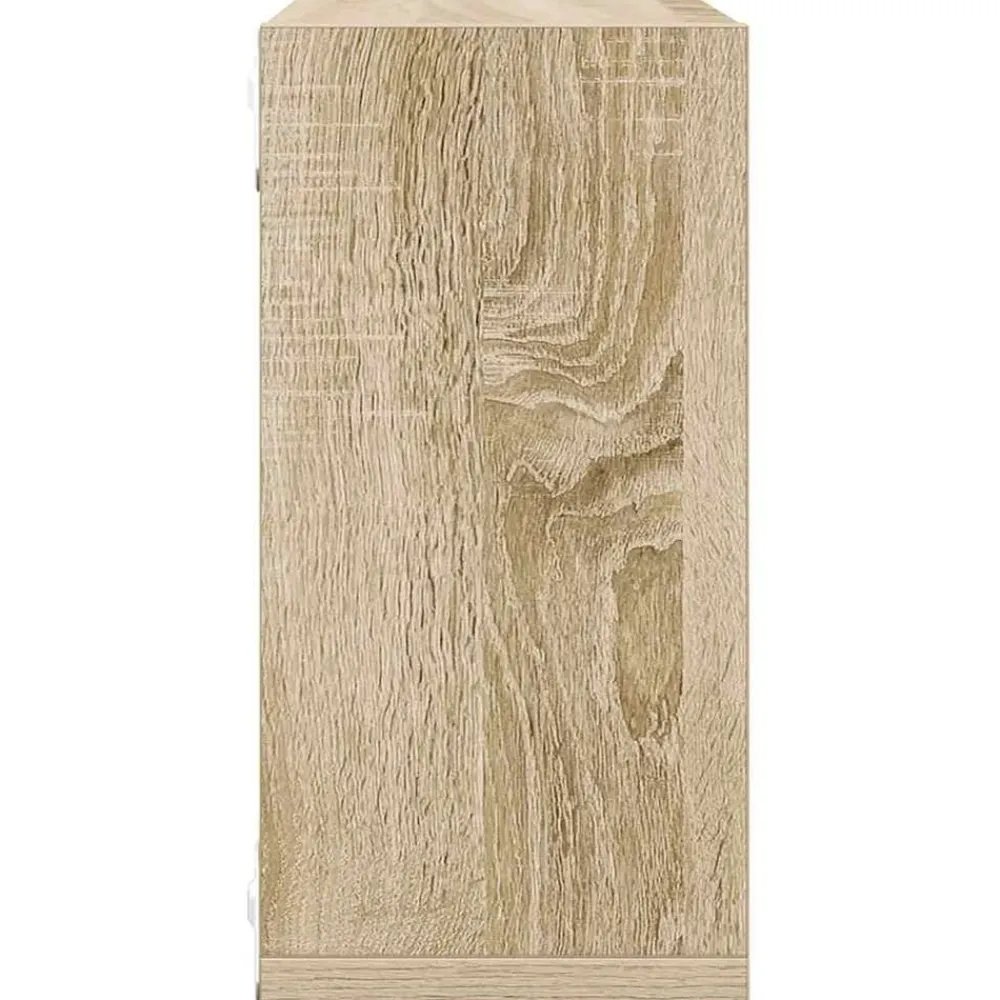 vidaXL Estantes cubo de pared 2 unidades 30x15x30 cm Roble Sonoma