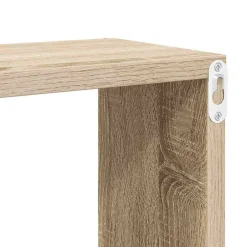 vidaXL Estantes cubo de pared 2 unidades 30x15x30 cm Roble Sonoma