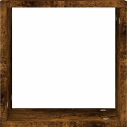 vidaXL Estantes cubo de pared 2 unidades 30x15x30 cm Roble ahumado New