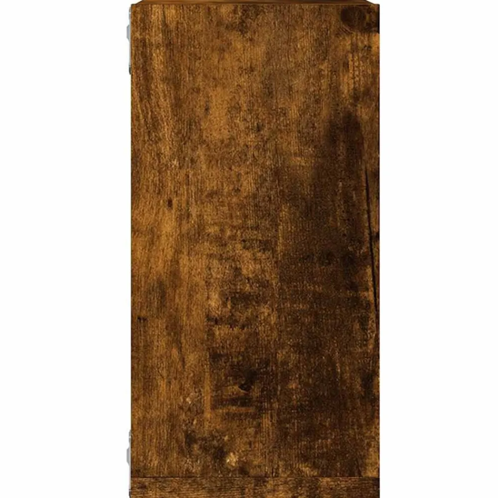 vidaXL Estantes cubo de pared 2 unidades 30x15x30 cm Roble ahumado New