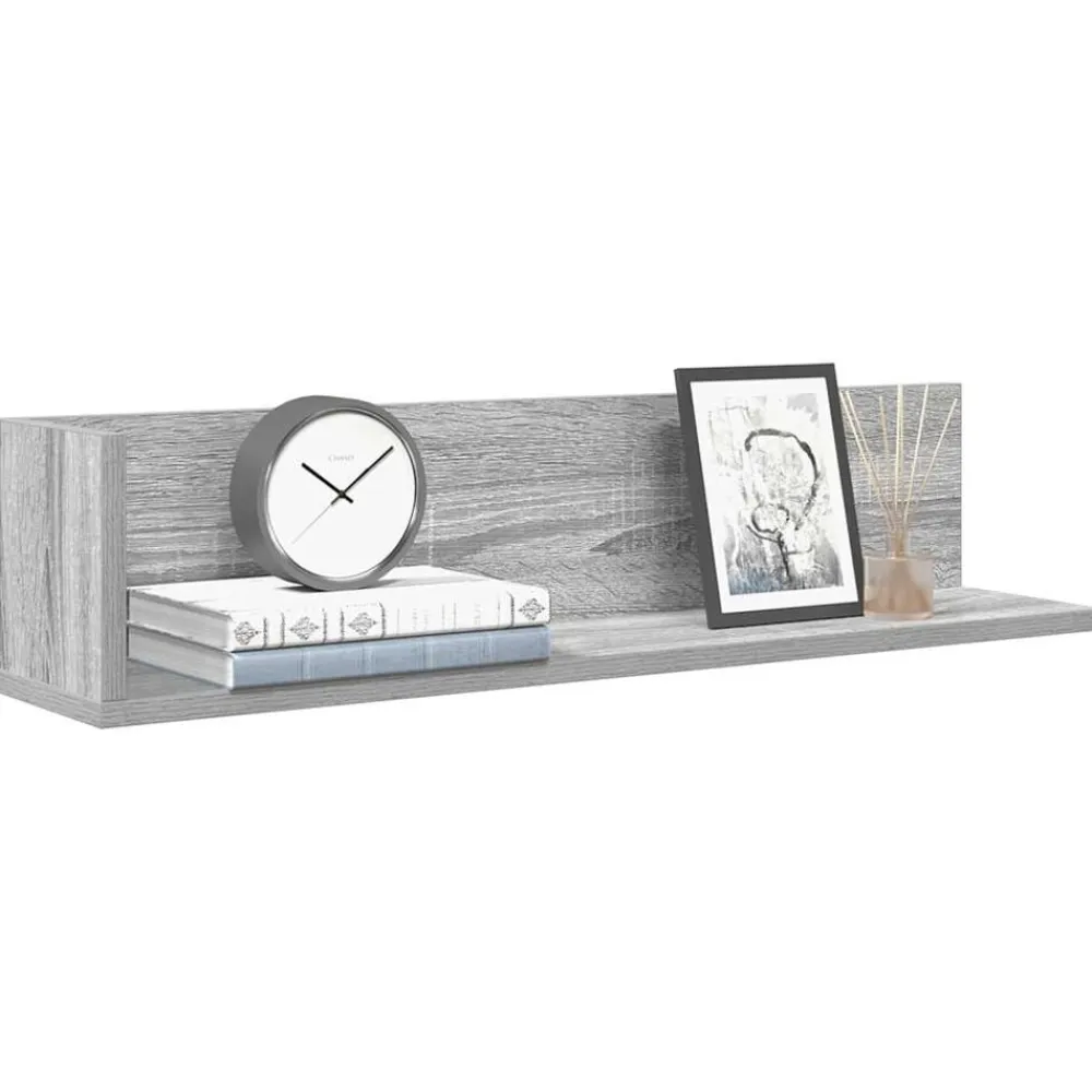 vidaXL Estanterías-Estantes de pared 2 uds madera 75x16,5x16,5 cm