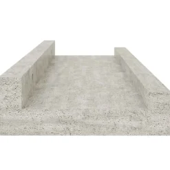 vidaXL Estantes de pared 2 unidades gris hormigón 40x9x3 cm Gris hormig&oacute;n Online