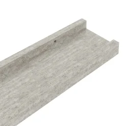vidaXL Estantes de pared 2 unidades gris hormigón 40x9x3 cm Gris hormig&oacute;n Online