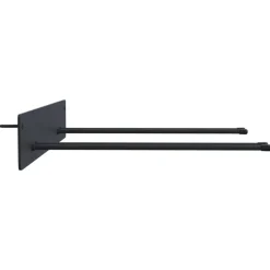 vidaXL Accesorios De Bricolaje-Estantes de pared de jardín para herramientas 4 uds acero negro