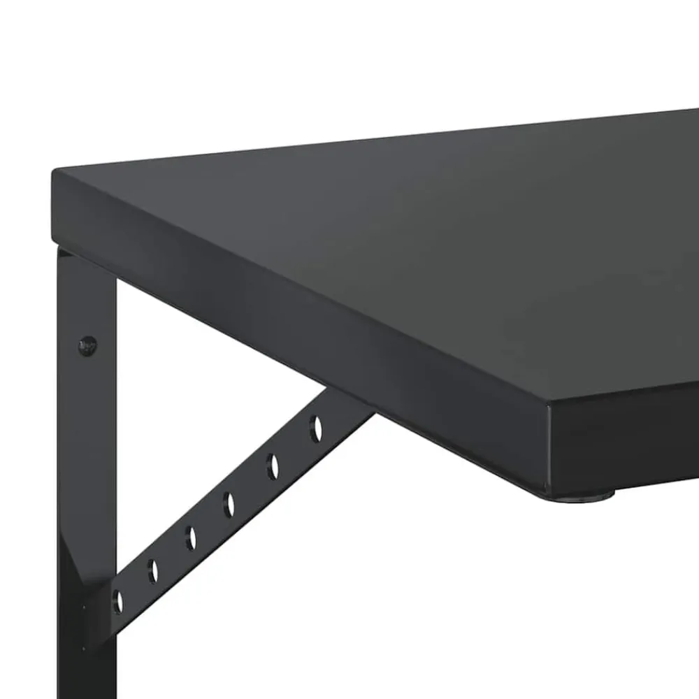 vidaXL Estanterías-Estantes de pared 2 uds acero inoxidable 100x40 cm