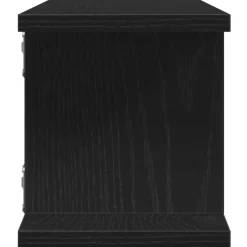 vidaXL Estantes de pared 2uds 75x18x20cm madera ingeniería Roble negro Outlet