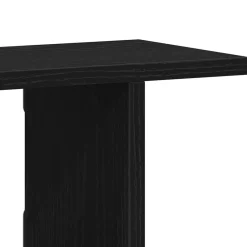 vidaXL Estantes de pared 2uds 75x18x20cm madera ingeniería Roble negro Outlet