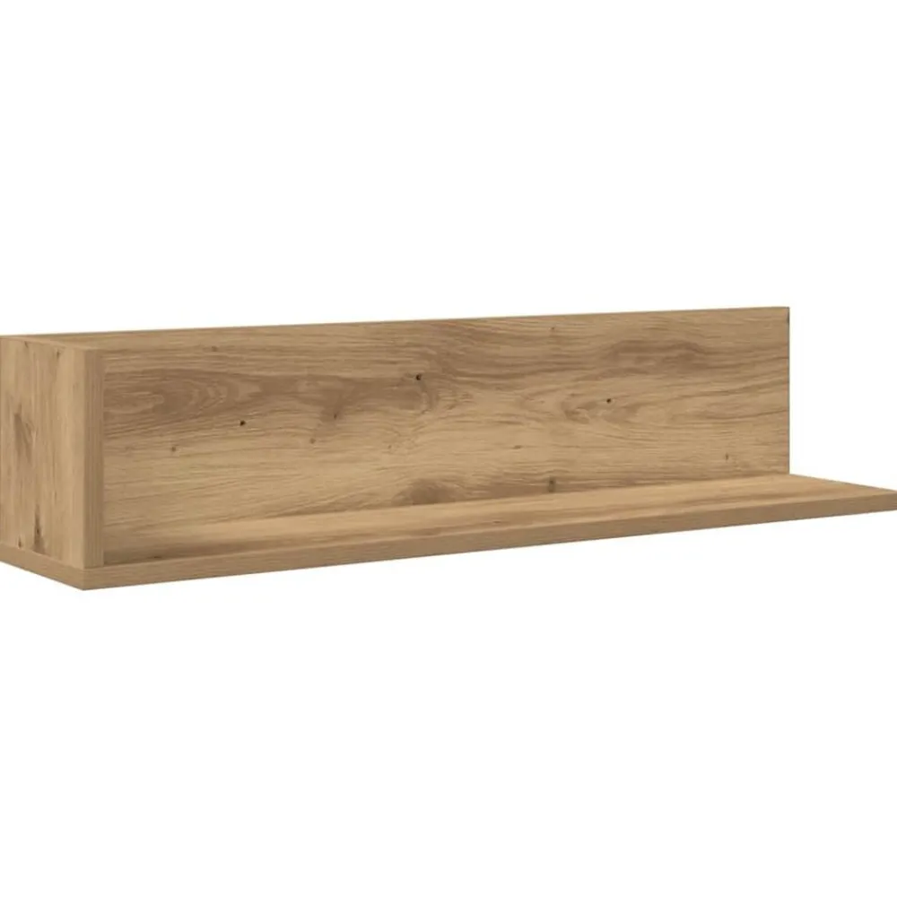 vidaXL Estanterías-Estantes de pared 2 uds madera 75x16,5x16,5 cm